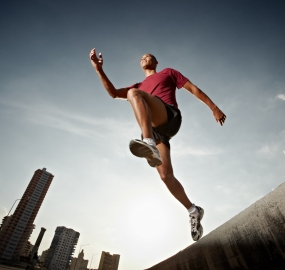 Hispanic Man Running