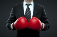 Boxing Businessman